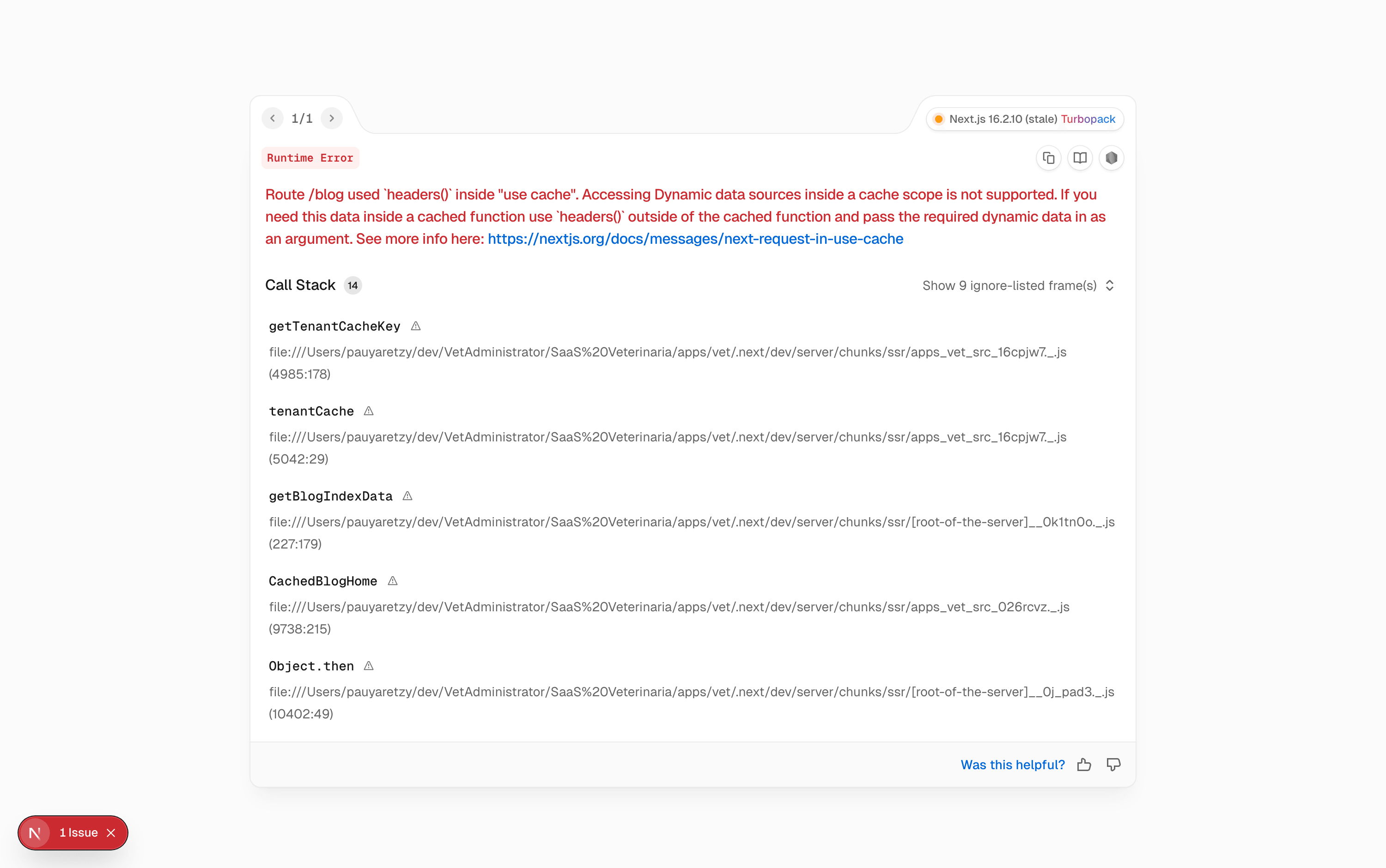Blog y SEO — Captura real del sistema